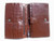  Unisex MERLOT 1990's CROCODILE SKIN Organizer WALLET Case 