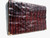  Unisex MERLOT 1990's CROCODILE SKIN Organizer WALLET Case 