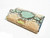  Custom Teal & Tan PYTHON Skin 8 Oz. Stainless Hip FLASK - NEW! 
