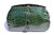 Gorgeous GREEN 1940's-50's Alligator Skin Clutch Bag 