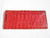 Ladies LIGHT RED Crocodile Skin Checkbook Wallet - New!   Ladies LIGHT RED Crocodile Skin Checkbook Wallet - New!