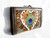 Large 1960's-1970's PEACOCK & Pheasant Feather Wallet   Large 1960's-1970's PEACOCK & Pheasant Feather Wallet