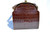  Chocolate Brown 1950's-60's ROSENFELD Deco Alligator Belly Skin Purse 