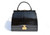  Rare KORET 1950'-60's BLACK Alligator Belly Skin SAC MALLETTE Handbag 