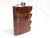  Custom HORNBACK Alligator Skin 8 Oz. Stainless Hip FLASK Set - New! 