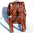  XXL 1980's-90's COGNAC Brown ALLIGATOR Skin Backpack SATCHEL -Maxima - Titti Del'Aqua - ITALY 
