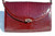  Stunning 1990's BURGUNDY WINE CROCODILE Skin SHOULDER Bag - KAIYO 