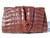  New! ROCKSTAR Tobacco Hornback CROCODILE TAIL Wrap CLUTCH Shoulder Bag 