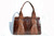  AMPLE 1970's-80's Double HORNBACK Crocodile Skin Handbag Shoulder Bag 