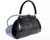  Fabulous Deco Style JET BLACK 1950's-60's  Double Hornback CROCODILE Handbag 