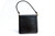  Unique Jet BLACK 1990's Baby Alligator Belly Skin Handbag - CONTESSA ANNA - ITALY 
