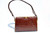  Rich COGNAC 1990's CROCODILE Belly Skin SHOULDER Bag - GARCES Spain 