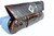  GIANT 16" 1940's-50's DECO Alligator Belly Skin Clutch Bag - ARGENTINA 