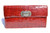  XL 14" RED 1940's-50's CROCODILE Skin CLUTCH - Argentina 