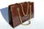 COBLENTZ 1950's-60's Chocolate Brown Alligator Belly Skin Handbag   COBLENTZ 1950's-60's Chocolate Brown Alligator Belly Skin Handbag