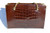 COBLENTZ 1950's-60's Chocolate Brown Alligator Belly Skin Handbag   COBLENTZ 1950's-60's Chocolate Brown Alligator Belly Skin Handbag