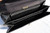  1980's JET BLACK CROCODILE Belly Skin Handbag - ITALY 