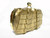  New! GOLD Hard-Sided Hornback ALLIGATOR Skin Mini CLUTCH Bag 