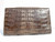  Dark TAUPE Late 1980's CROCODILE Skin CLUTCH Shoulder Bag 