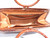  Deco 1970's Hornback Crocodile Skin Handbag w/Ring Handles 