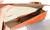  Custom Orange CROCODILE Skin Baguette CLUTCH Shoulder Bag - LION Head! 