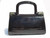  Espresso Structural 1980's CROCODILE Belly Skin Handbag w/Strap! 