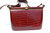  Rare 1950's RUBY RED Crocodile Skin Shoulder Bag 