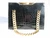  KORET 1950's-60's Jet BLACK Crocodile Porosus Skin Handbag 
