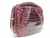  DEEP WINE Late 1980's ALLIGATOR Belly Skin Cross Body Shoulder Bag - ITALY 