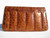  LARGE 14" 1950's-60's Light Brown ALLIGATOR Skin CLUTCH 