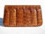  LARGE 14" 1950's-60's Light Brown ALLIGATOR Skin CLUTCH 