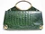  XXL EMERALD GREEN 1980's-90's CROCODILE Clutch SHOULDER Bag! 