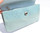  MAXIMA 1990's BABY BLUE Alligator Belly Skin Clutch Bag - Handmade in Italy 
