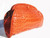  XL 14 x 10 ORANGE 1990's Crocodile Belly Skin CLUTCH Shoulder Bag - ITALY 