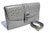 Gorgeous 1990's-2000's GRAY Ostrich Skin Clutch Shoulder Bag - Purple Cloud 