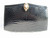 RARE Jeweled BLACK 1950's-60's CROCODILE Belly Skin CLUTCH Bag 
