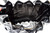  Stunning BLACK 1980's-1990's CROCODILE Belly Skin Drawstring Shoulder Bag  Tote 
