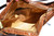  Versatile 15" Dark CARAMEL 1980's-90's PYTHON Snake Skin Handbag Shoulder Bag 