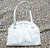 Voluptuous 1970's-80's Winter White OSTRICH Skin Handbag Shoulder Bag   Voluptuous 1970's-80's Winter White OSTRICH Skin Handbag Shoulder Bag