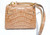 Butterscotch Tan 1990's-2000's HELENE Petite Birkin Style Crocodile Skin Shoulder Bag 