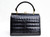  1950's-60's BLACK Alligator Belly Skin Handbag 