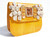  Embellished Mustard YELLOW 1980's-90's Cobra SNAKE Skin & Alligator Tail Skin Clutch Shoulder Bag 
