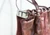  Pink GUCCI 1970's-80's Karung Snake Skin Shoulder Bag 