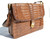  Tan Sand 1990's Crocodile Belly Skin Shoulder Bag - IRV 