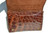  Dramatic 1930's-40's Brown HORNBACK Alligator Skin Clutch Bag 