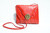  RED Jeweled 1980's-90's Cobra SNAKE Skin Clutch Shoulder Cross Body Bag - NEIMAN MARCUS 