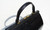  XL 13" x 10" 1960's Jet Black ALLIGATOR Belly Skin Handbag SATCHEL Bag 
