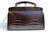  Dramatic XL Chocolate 1980's Double HORNBACK Crocodile Skin SHOULDER Bag - EXKLUSIV 