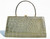  SAGE GREEEN 13" 1960's CROCODILE Handbag - Bloomingdales - FRANCE 