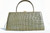  SAGE GREEEN 13" 1960's CROCODILE Handbag - Bloomingdales - FRANCE 